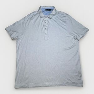 Hart Schaffner Marx Men’s Polo Shirt Size XXL Blue Textured KNIT Golf Active